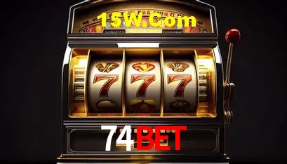 Interface moderna da plataforma 74Bet